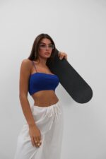 Deluxerie Crop felső MF-Laqueen