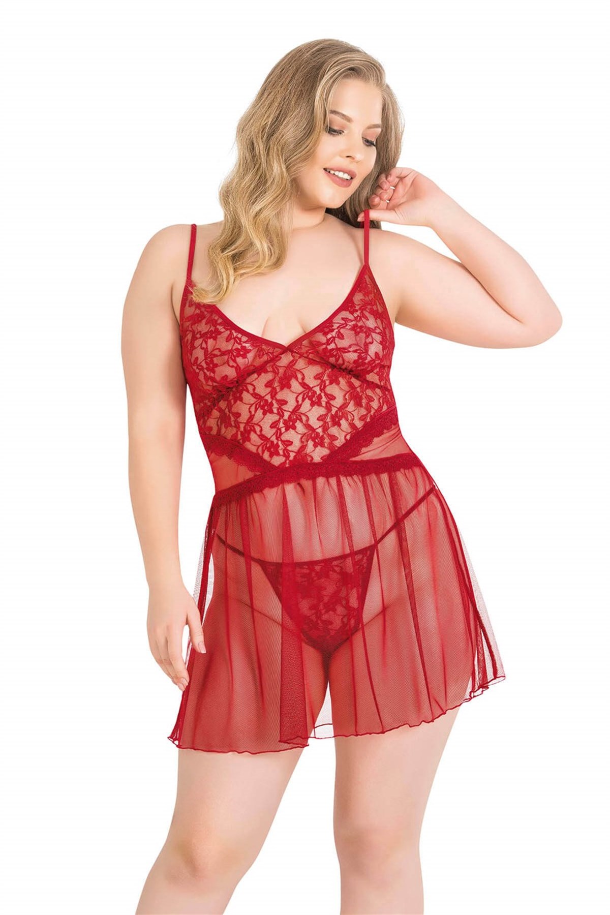 Deluxerie Plus size babydoll szett Perla Deluxerie Plus size babydoll szett Perla