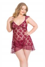 Deluxerie Plus size babydoll szett Pheba