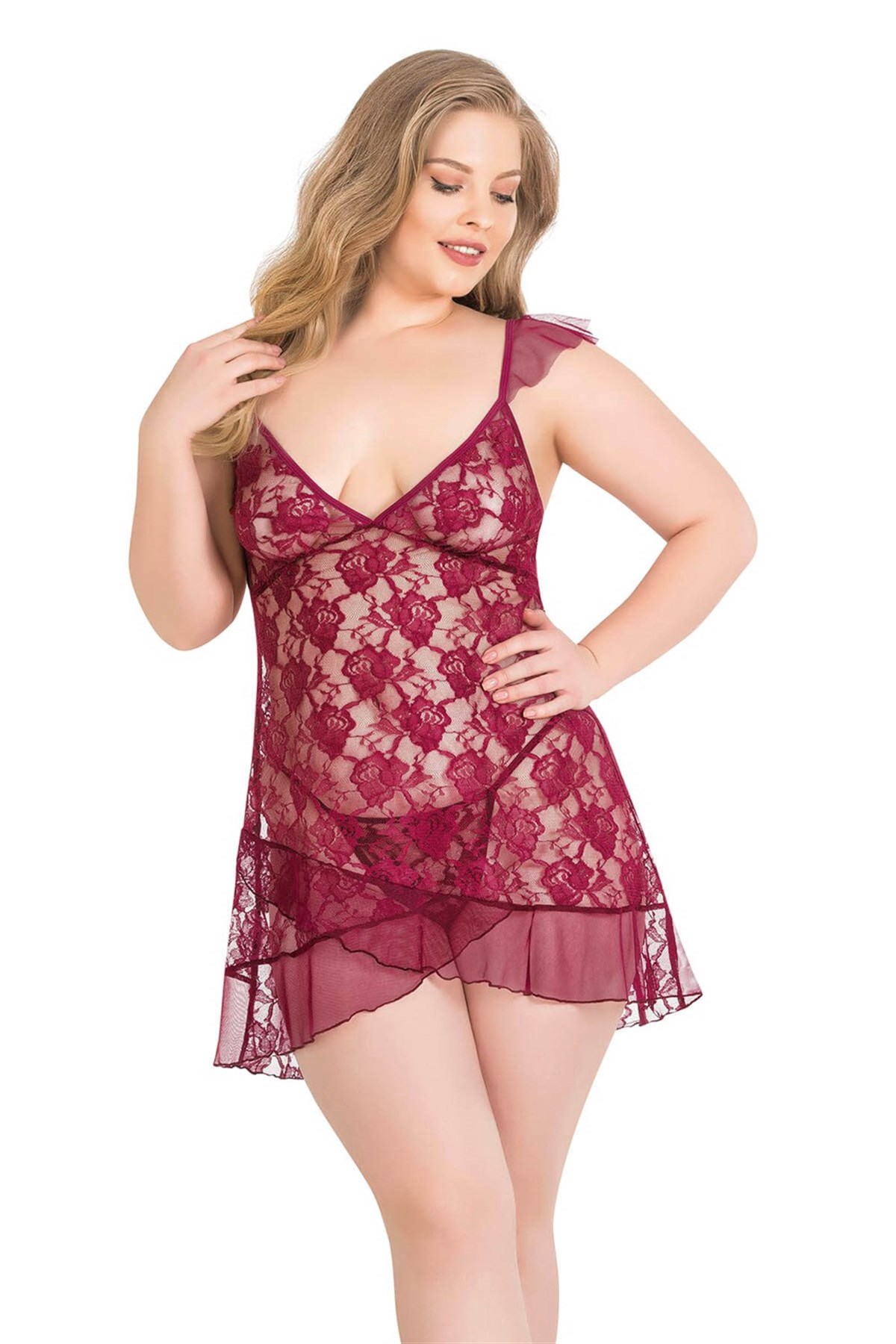 Deluxerie Plus size babydoll szett Pheba Deluxerie Plus size babydoll szett Pheba