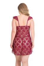 Deluxerie Plus size babydoll szett Pheba