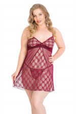 Deluxerie Plus size babydoll szett Primrose